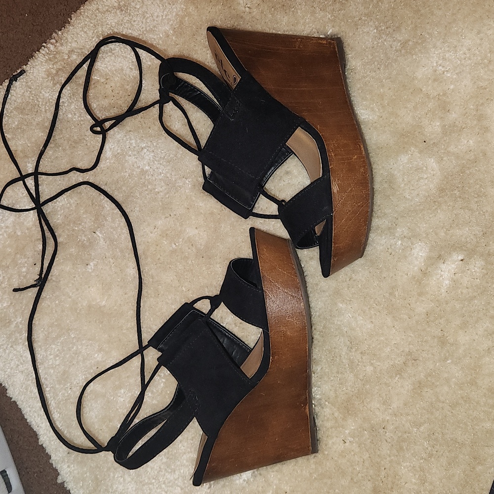 Rue21 ETC tie up wedges